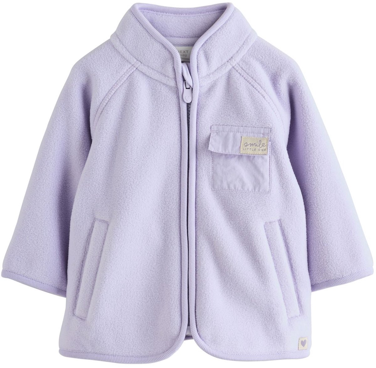 Next - Meisjes - Microfleece babyjasje - Paars