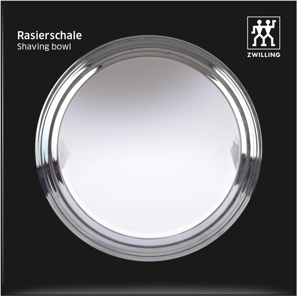 Scheerkom Metaal - Kom Scheren - Nat Scheren - Opbergruimte Zeep - Diameter 50mm - Zilver