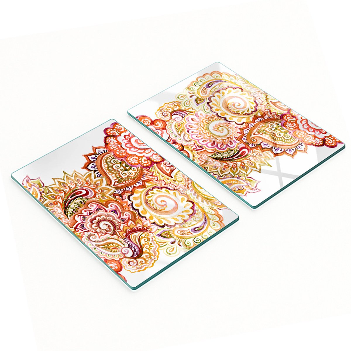 Multifunctionele decoratieve glazen snijplanken voor keukendecoratie 2x40x52 cm
