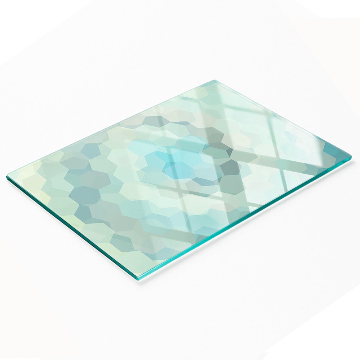Multifunctionele decoratieve snijplank voor de keuken, gehard abstract 80x52 cm