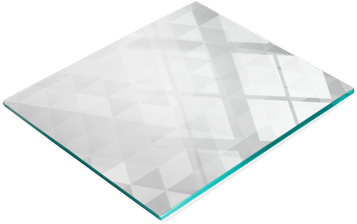 Glazen snijplank met decoratieve abstracte afbeeldingen, 60x52 cm