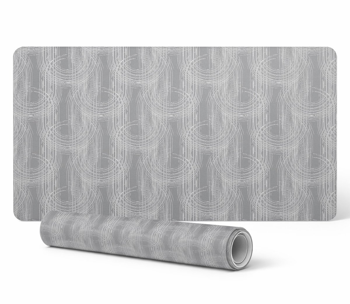 Beschermmat voor bureau, tafel, aanrechtblad, concentrische lijnen 120x60 cm