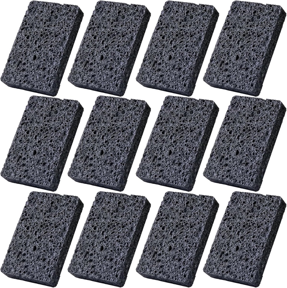 Spons Keuken - Afwas Spons - Efficiënt Schoonmaken - Niet Krasbaar - 11 x 7 x 2.5 cm - Zwart