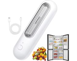Elektrische Koelkast geurverwijderaar - USB Oplaadbare Luchtreiniger & Deodorisator - Houdt Voedsel Langer Vers - Ozon Generator - Wit