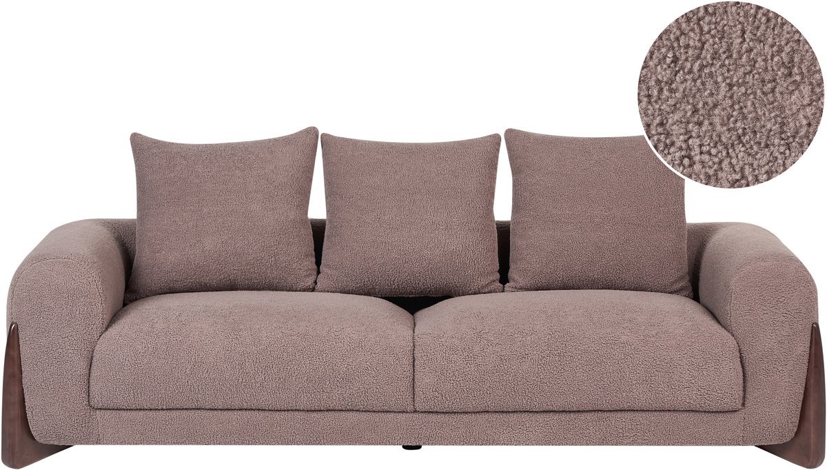 VINLIDEN - Driezitsbank - Bruin - Bouclé