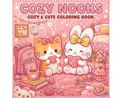 Cozy Nooks: Coloring Book for Adults and Teens Featuring Super Cute Nooks with Easy and Simple Designs for Relaxation