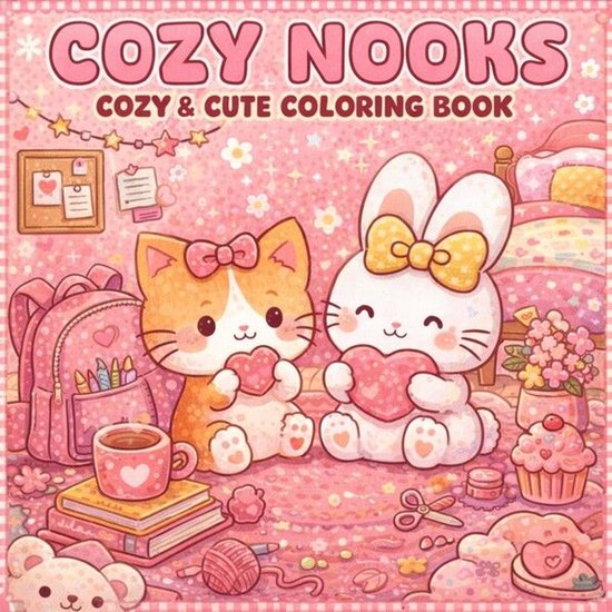 Cozy Nooks: Coloring Book for Adults and Teens Featuring Sup ... - cover