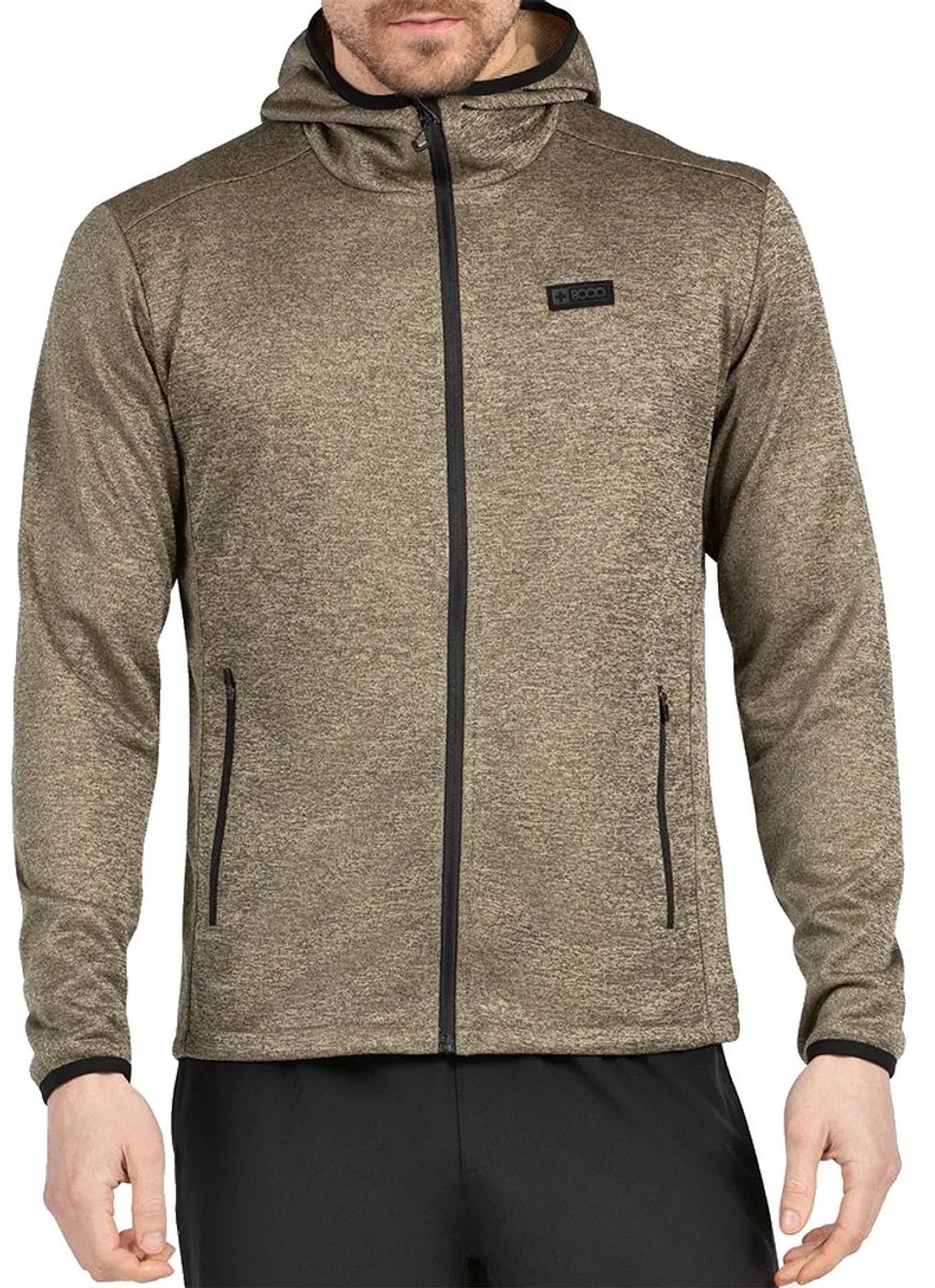 +8000 Tiros Sweatshirt Met Rits Bruin M Man