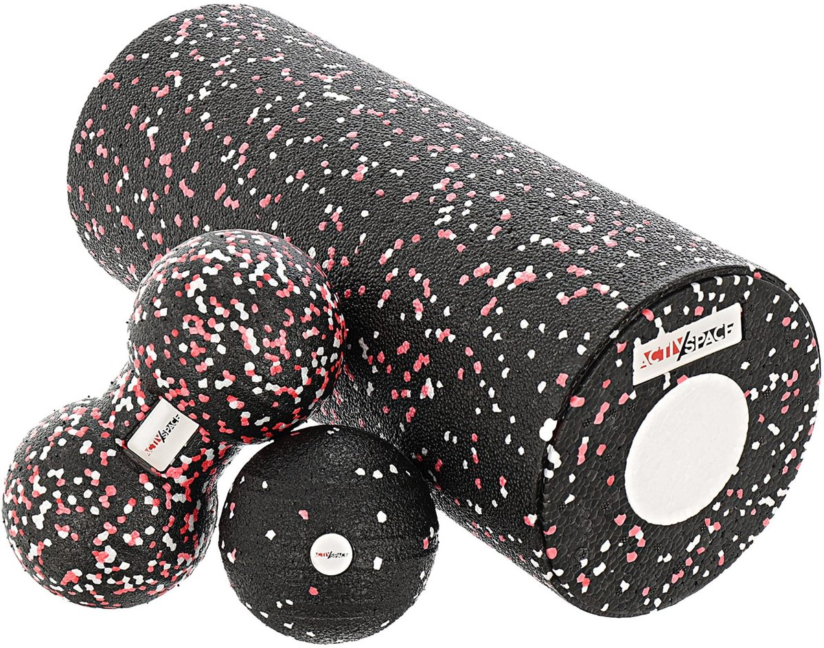 Activ Space - EPP Massageset - Rood - Roller - Massageballen - Douball