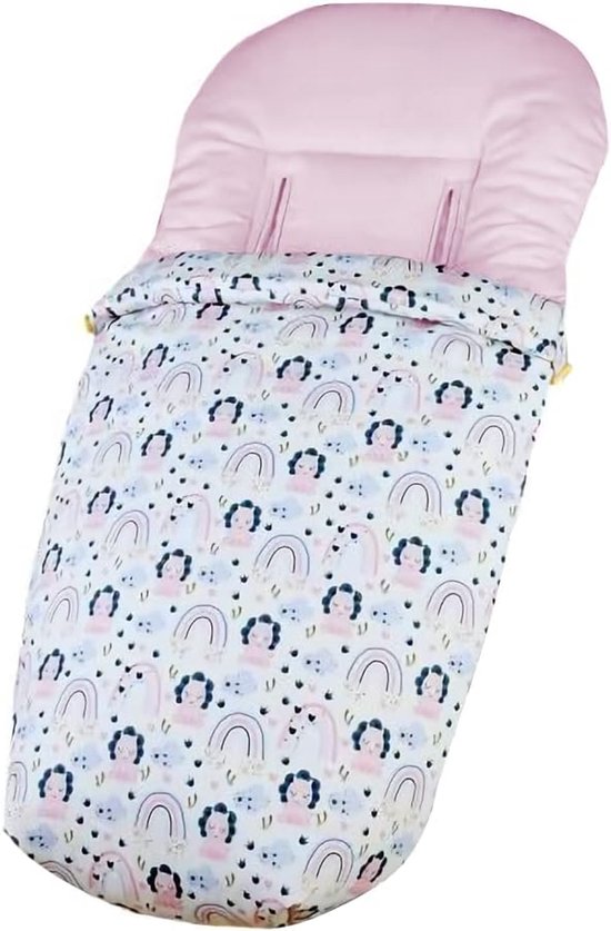 Voetenzak Kinderwagen - Universele Babymemo - Warm & Comfortabel - Ademend Katoenmix - 95 x 50 cm - Dinosaurus Grijs — afbeelding 4