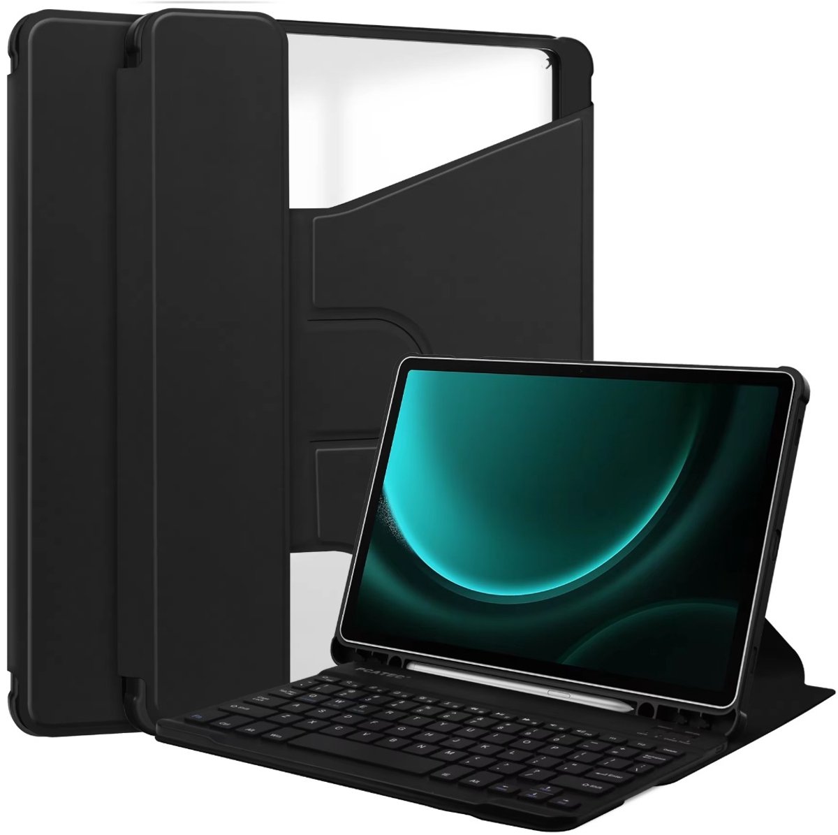 EtuiTab Samsung Galaxy Tab S9 FE - Tablethoes - Bluetooth - Zwart - Magnetisch