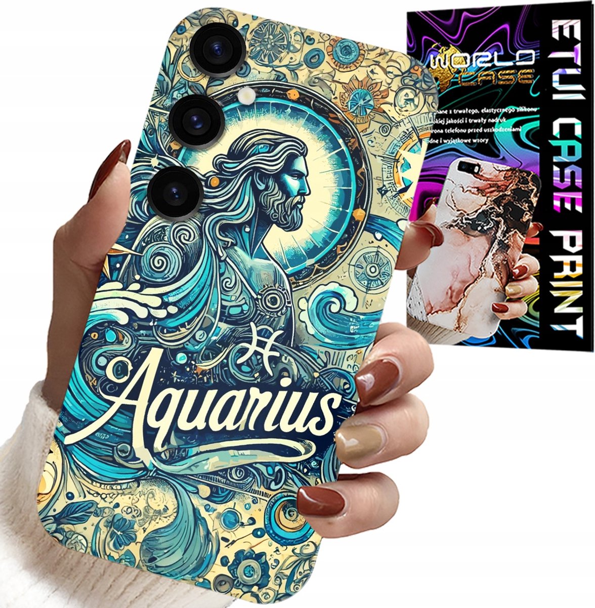 HOESJE VOOR SAMSUNG GALAXY S25 - STERRENBEELD, WATERMAN, ACHTERKANT