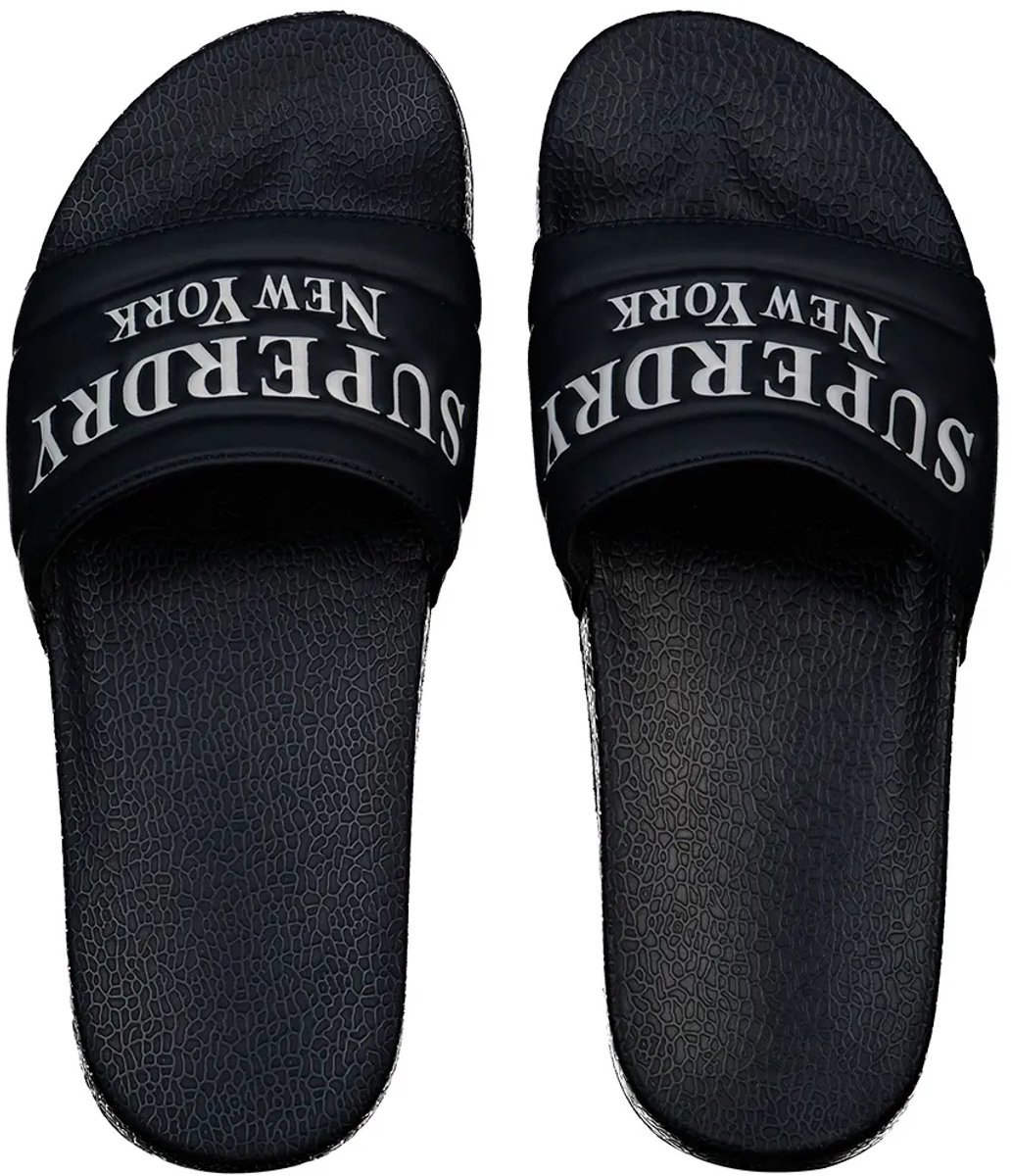 Superdry Destination Pool Slippers Dames Slippers Ebony
