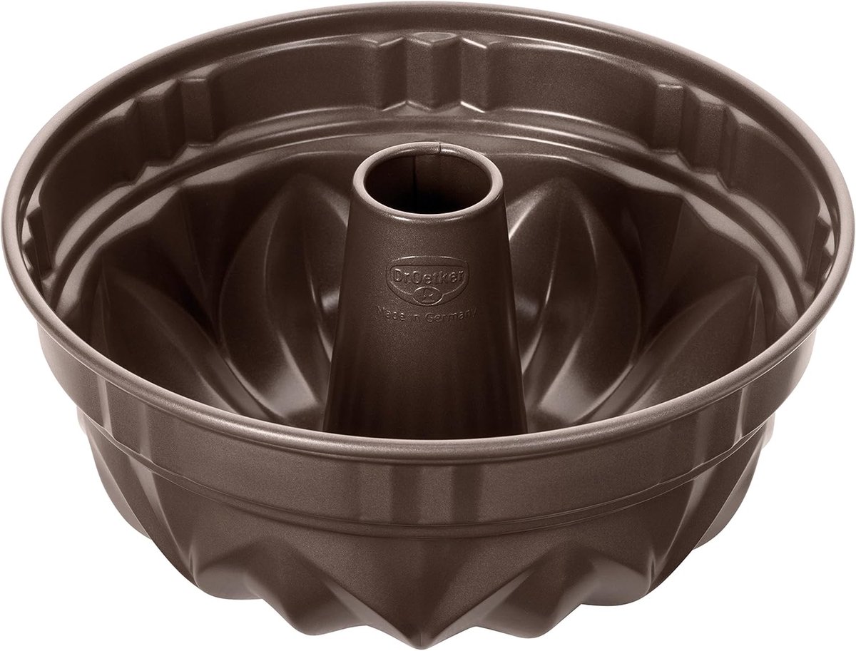 Tulbandvorm - Kugelhopf blik - Taarten bakken - Antiaanbaklaag - 25 cm diameter - Zwart