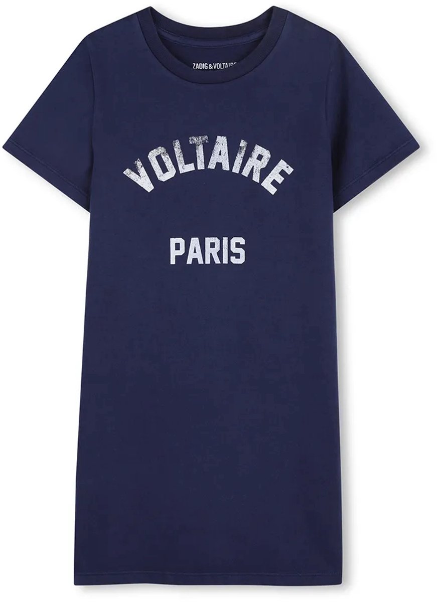 Zadig & Voltaire X60543 Korte Mouw Jurk Blauw 10 Years Meisje