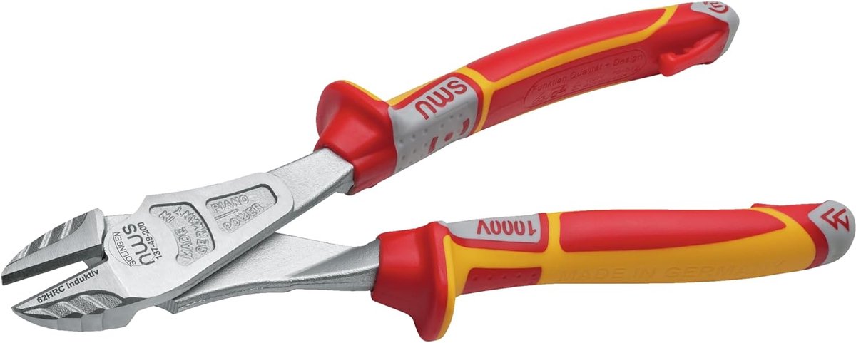 Zijsnijder Tang - Kracht Tang - Precisie Knipwerk - VDE Geïsoleerd - 240 mm - Zilver