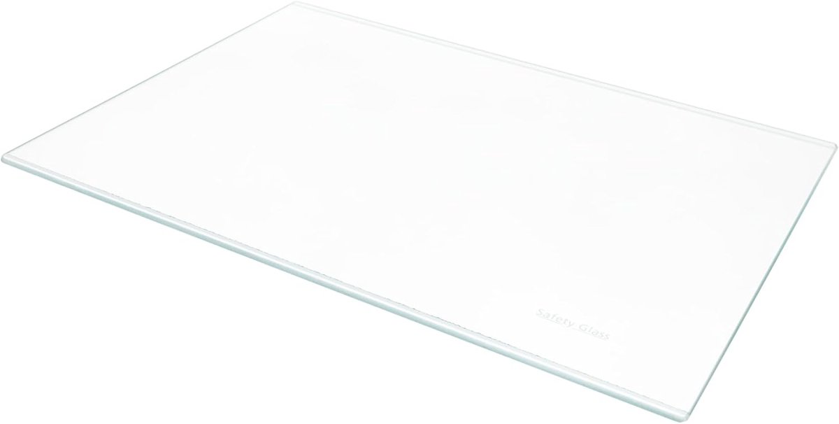 Glazen Plank - Koelkast Vriezer Plank - Voedsel Opslag - Universeel Verstelbaar - 425 x 298 mm - Helder