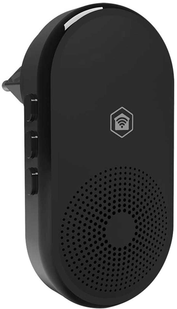 Nedis SmartLife Gong - RF, frequentie 433 MHz - Accessoire voor: WIFICDP11BK / WIFICDP21BK / WIFICDP31BK - Netvoeding - 55 melodieën - 110 - 240 V AC 50/60 Hz - Instelbaar volume - Zwart van Merkloos — afbeelding 2
