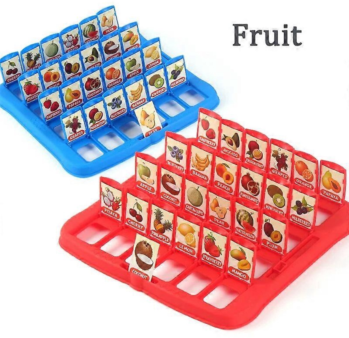 Wie is het? - Wat ben ik? - Guess who I am fruit - eductief spel over fruit - kinderspel