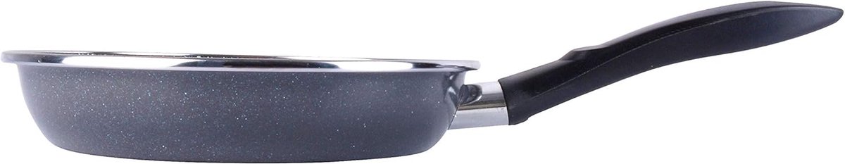 Koekenpan - Koekenpan - Koken op inductie - Energiezuinig geëmailleerd staal - 26 cm - Zwart