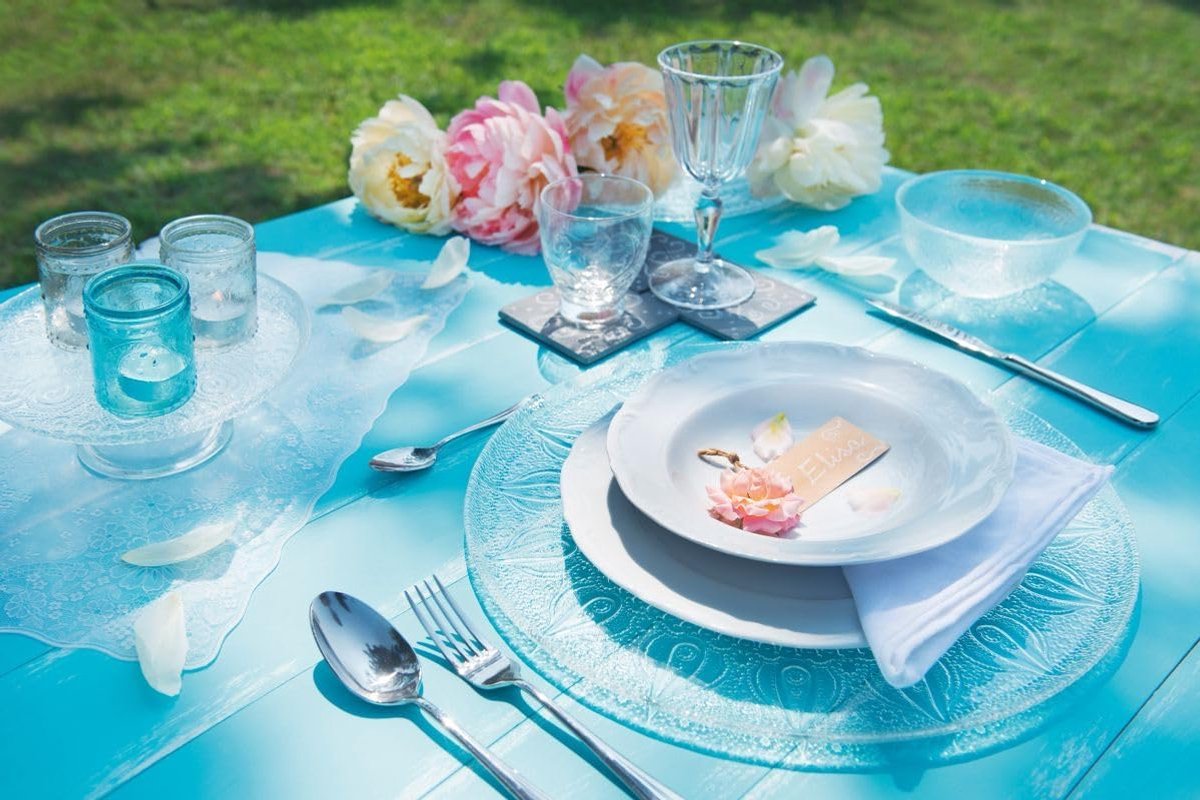 Placemat - Tafelkleed - Eettafel Beschermen - Vinyl Materiaal - 30 x 45 cm - Wit