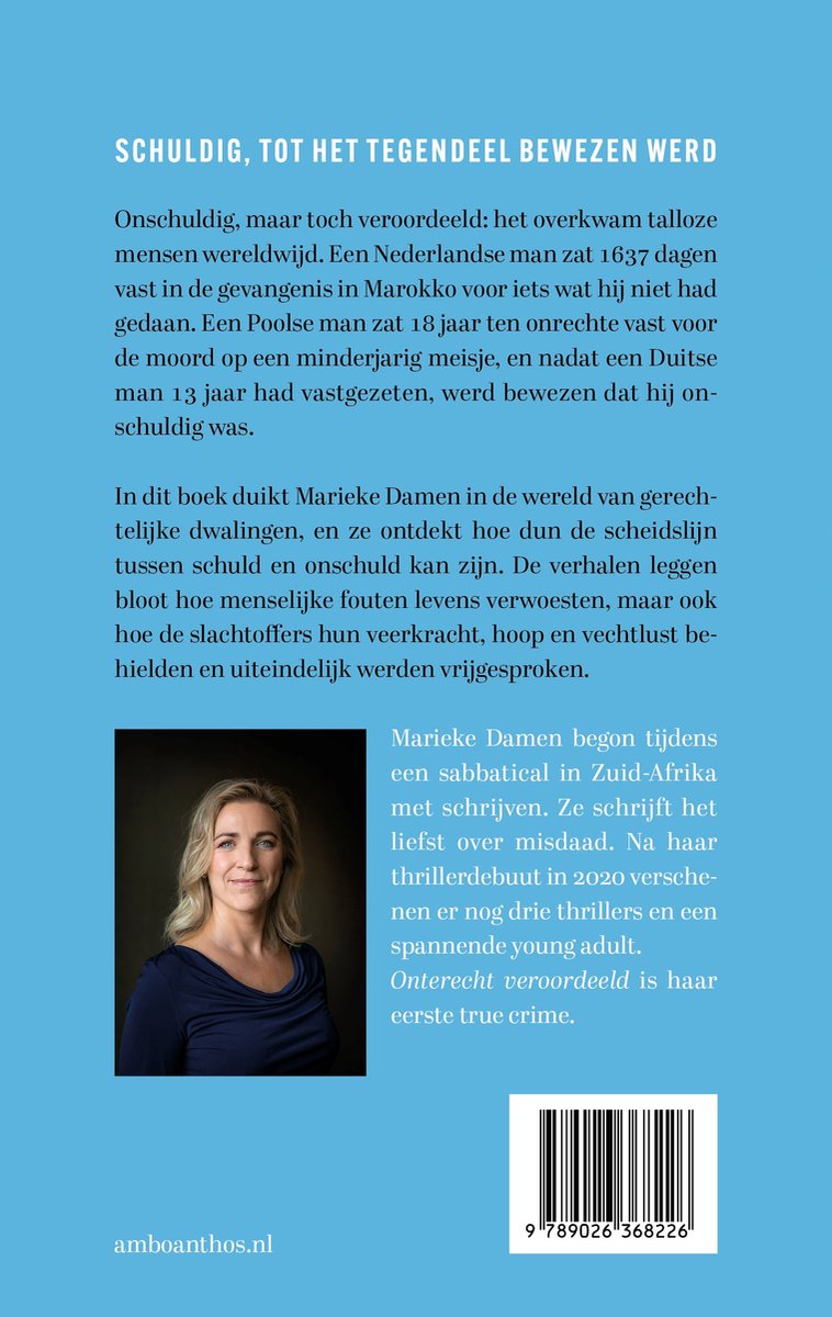 Onterecht veroordeeld - back cover