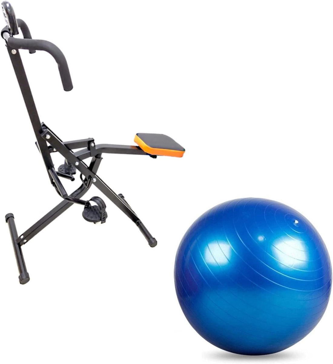 Hometrainer - Fitness Fiets - Cardio Training - Verstelbare Pedaal - 129x55x114 cm - Rood