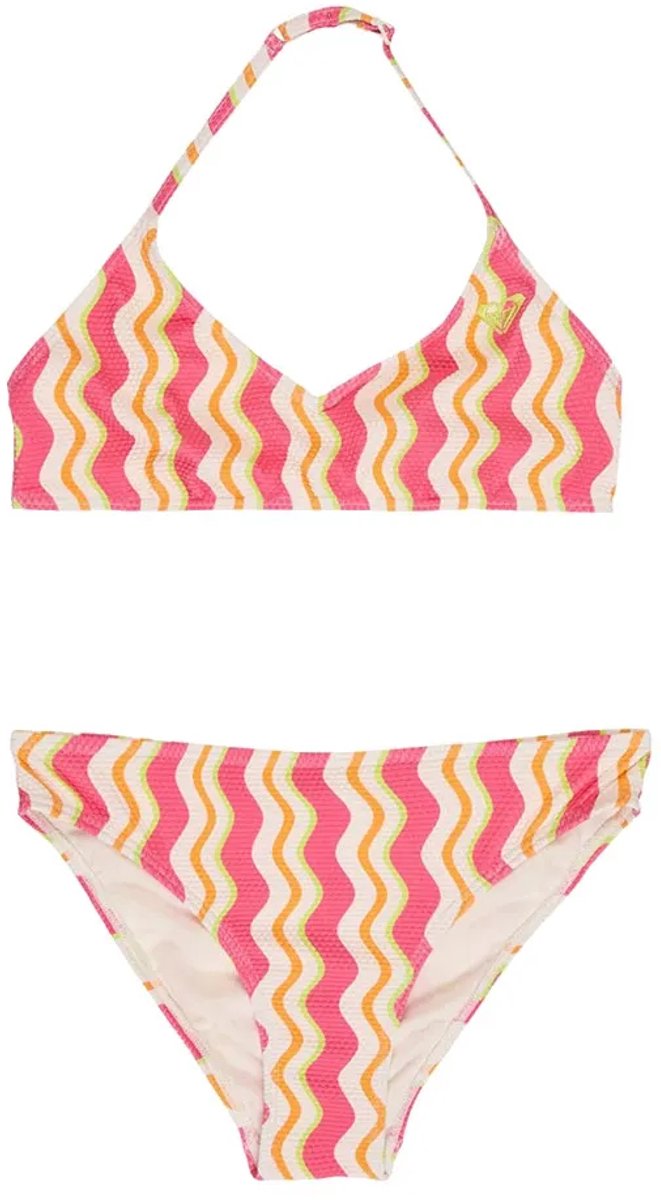 Roxy Basic Triangle Bralette Bikini 16 Years Meisje Papaya Bold Waves