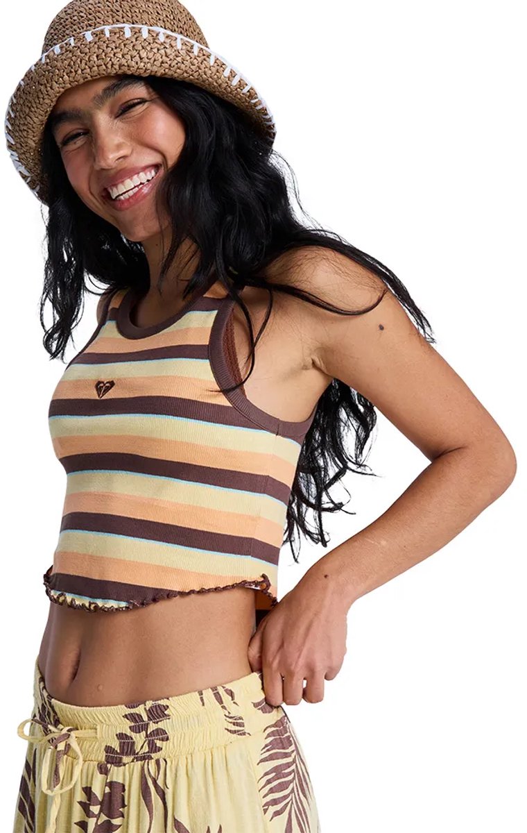 Roxy Sunlight Boost Top Zonder Mouwen XS Vrouw French Roast Hey Day S