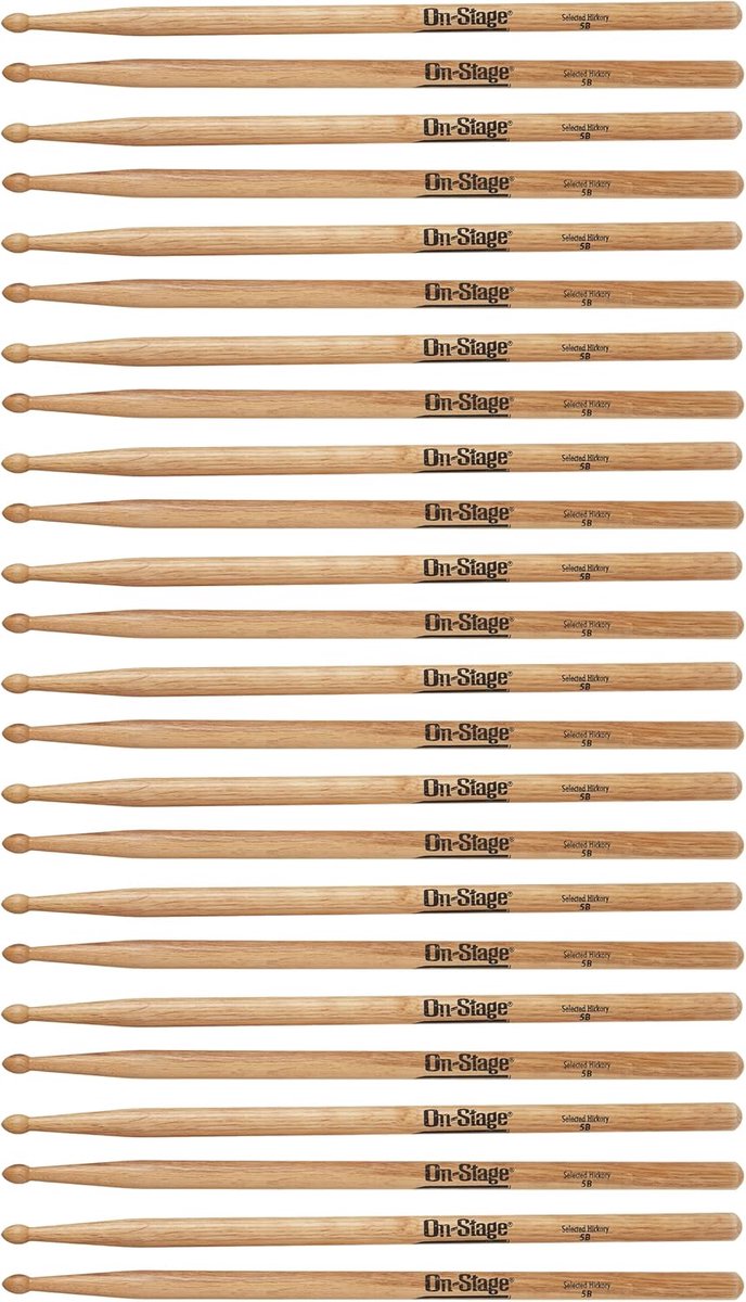 Drumstokken Esdoornhout - Percussie Stokken - Muziek Maken - Nylon Tip - 5B Maat
