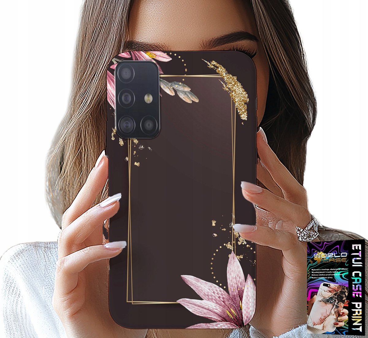 HOESJE VOOR SAMSUNG GALAXY A51 - ELEGANT BLOEMENPATROON