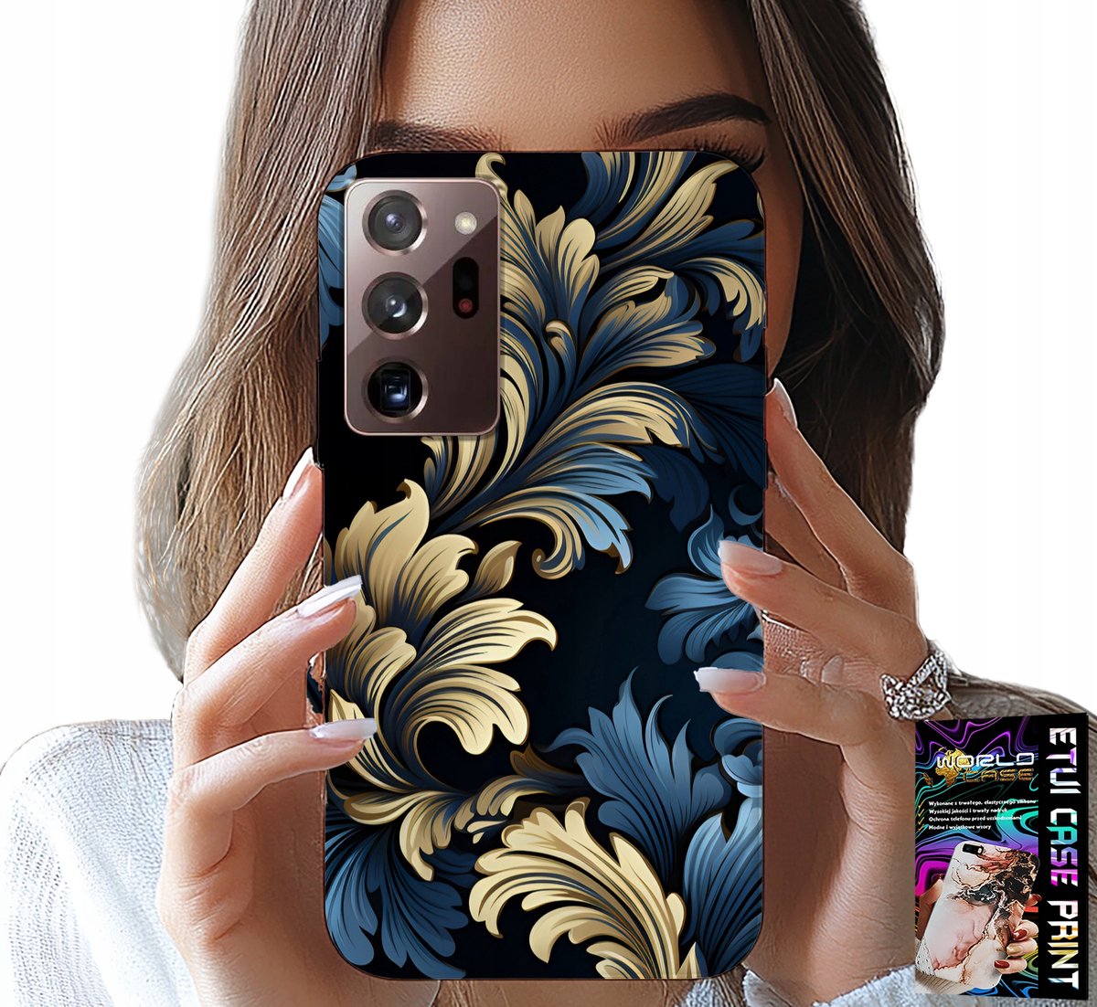 HOESJE VOOR SAMSUNG NOTE 20 ULTRA - ELEGANT GOUDEN MODERNE PATRONEN