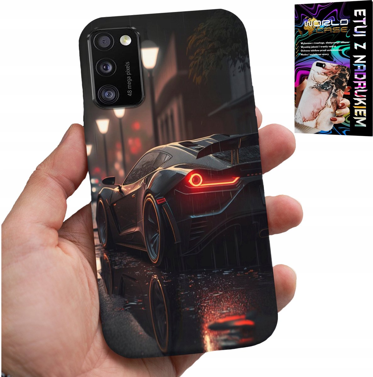HOESJE VOOR SAMSUNG GALAXY A41 - SPORTWAGENS MOTORFIETSEN MET GLAS