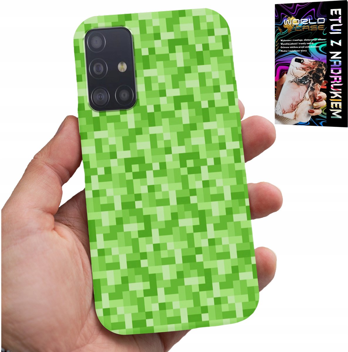 HOESJE VOOR SAMSUNG GALAXY M31S - SPELPATRONEN UIT DE GAME PIXEL PIXELS ACHTERKANT