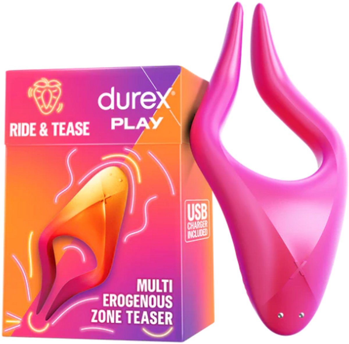 Durex Play Ride & Tease - Multistimulator - USB Oplaadbaar - 7 Vibratiemodi