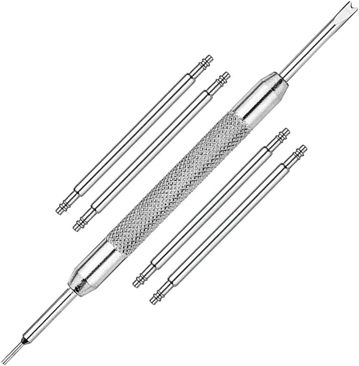 Watch Band Heavy Duty Spring Bar 4 Pack - RVS - Horloge Band Pins - Diameter 1.8mm - Inclusief Verwijder Tool