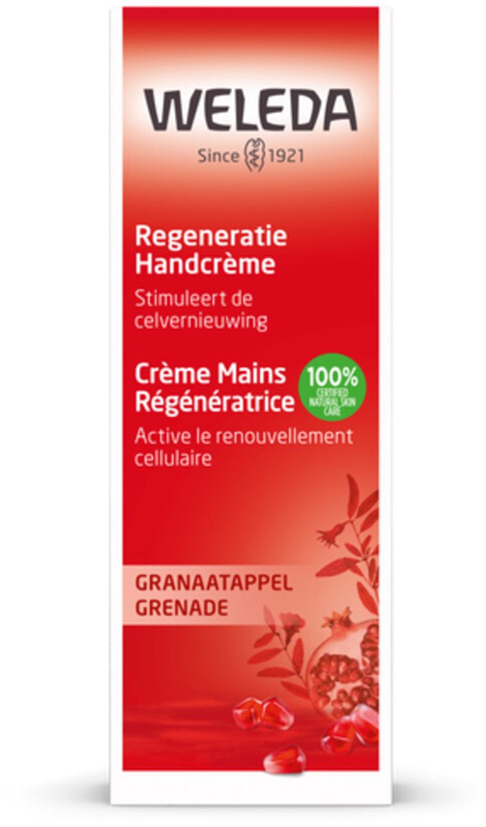Bol.com WELEDA Granaatappel Regeneratie Handcrème - Sinaasappel & Davana - Gaat Huidveroudering Tegen & Stimuleert De Celvernieu... aanbieding