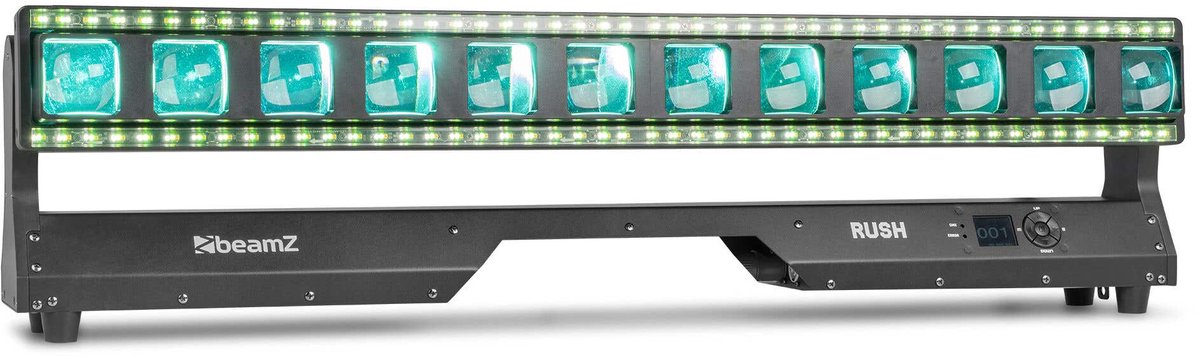 BeamZ Rush moving bar - Met gemotoriseerde zoomfunctie en pixel control - 180° kantelbaar - RGBWA