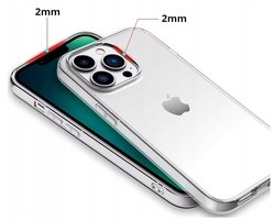 GSM Hurt - Jelly Case - 2mm - Transparant - Geschikt voor iPhone 16 Pro