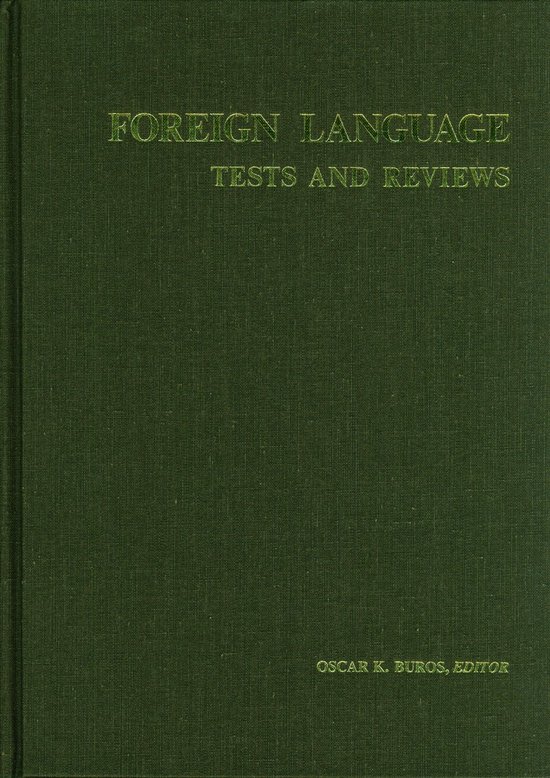 Foreign Language Tests and Reviews - cover