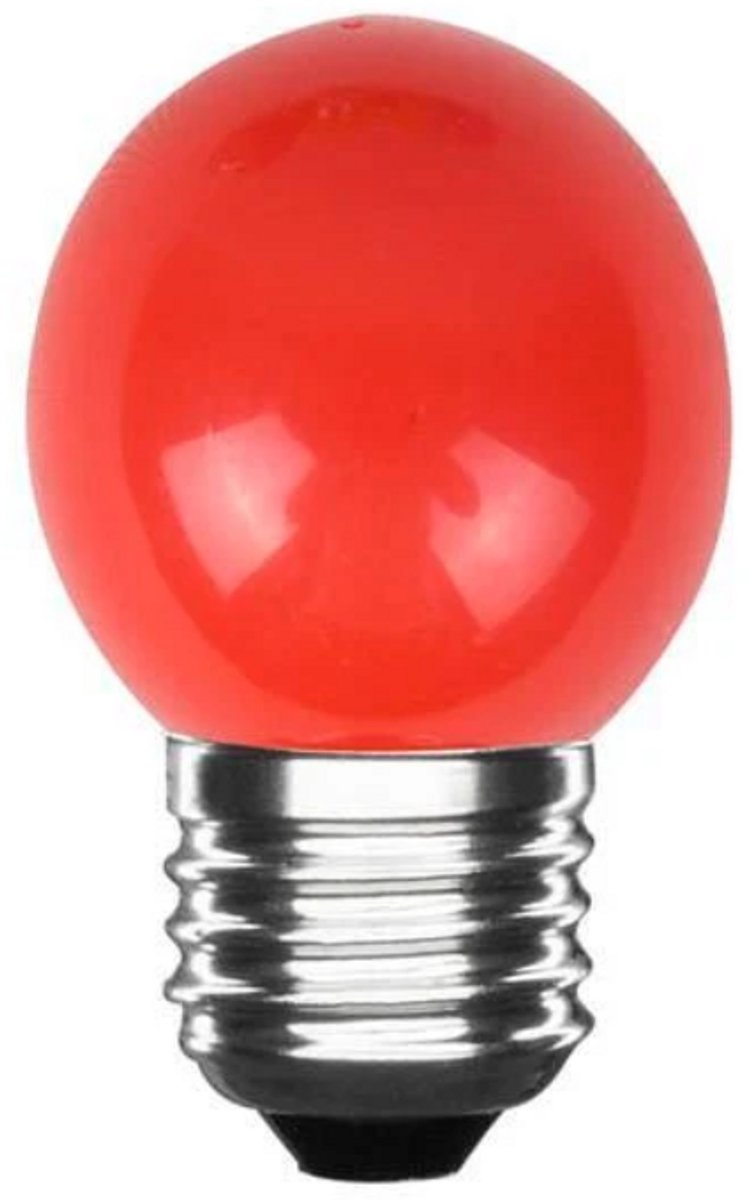 LED Kogellamp E27 Rood - 300 lumen - 3W - IP20 - G45 - 230V