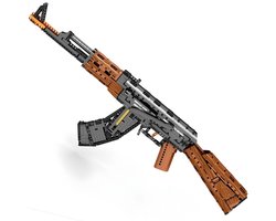 Reobrix 7 7005 AK-47 Assault Rifle bouwset | WW2 army ops pistool modelbouw | Creator classic battlefield guns bouwpakket | Technische Educatief militair & leger speelgoed voor volwassenen | Geschikt voor Lego technic | Bouwdoos met 1238 bouwstenen