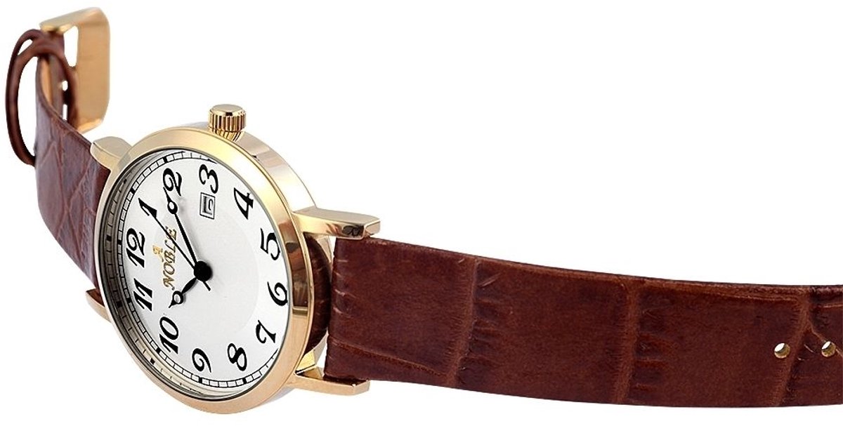 FLAIR Herenhorloge van echt leer 200722500003 Flair herenhorloge met echte leren band