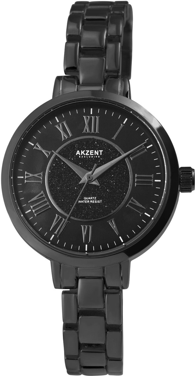 AKZENT dameshorloge metaal Nojoum accent exclusief dameshorloge met metalen band