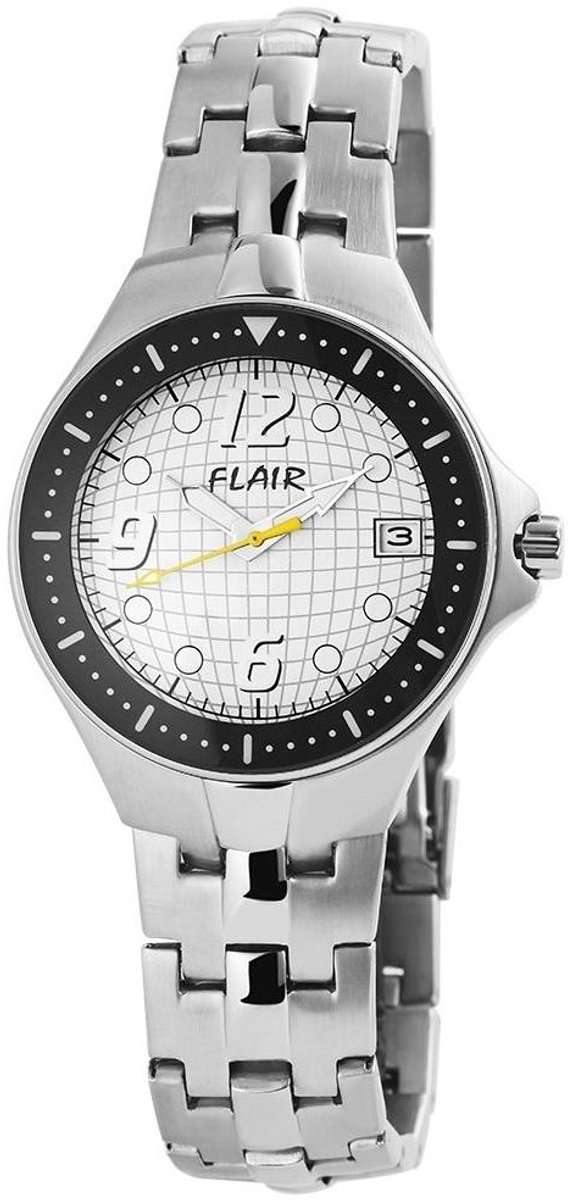FLAIR Herenhorloge van roestvrij staal 200622000002 Flair herenhorloge met roestvrijstalen band