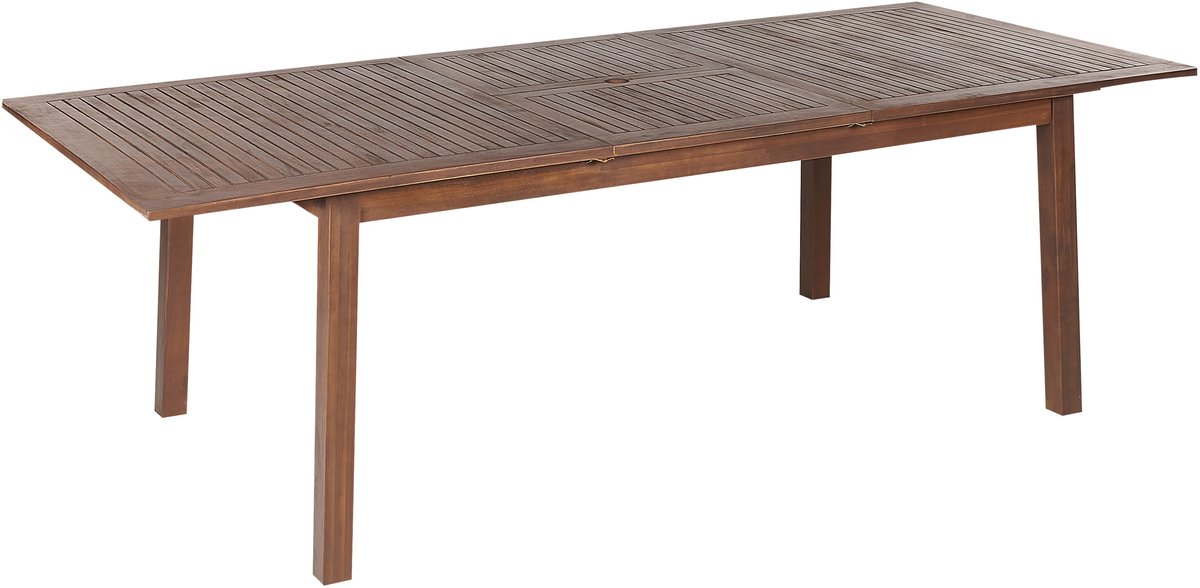 CESANA - Tuintafel - Donkerbruin - 100 x 180/240 cm - Acaciahout
