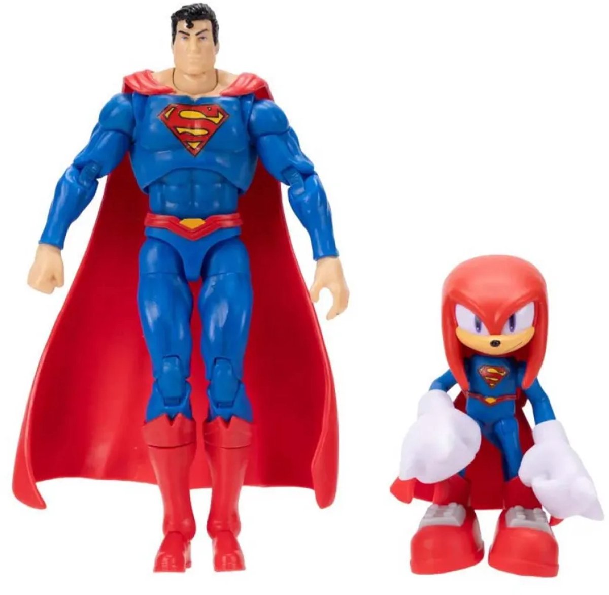 Sonic & DC Knuckles als Superman – 6 en 13 cm – Multipack