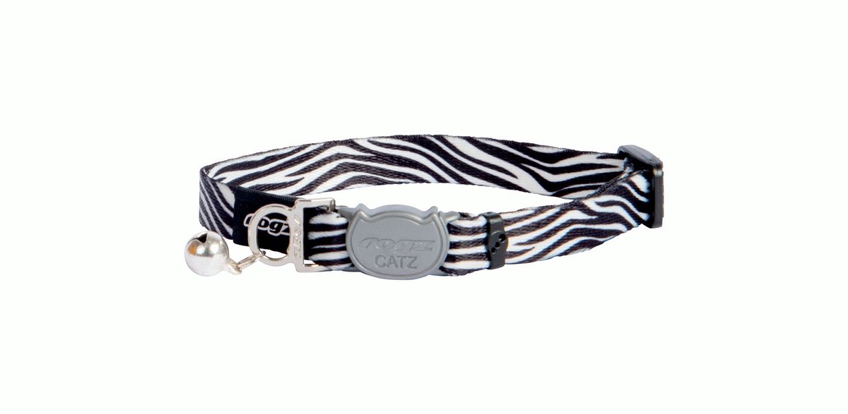 Rogz Fusioncat Halsband - Halsband - Zebra S