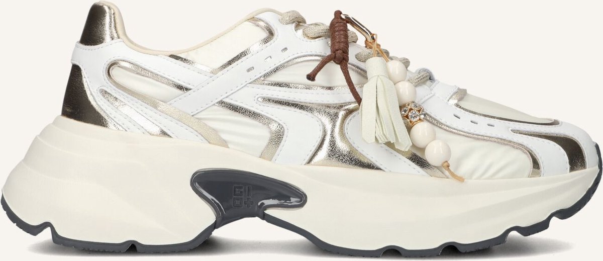 GIO+ Dalia Sneakers - Leer - Dames - Wit - Maat 37