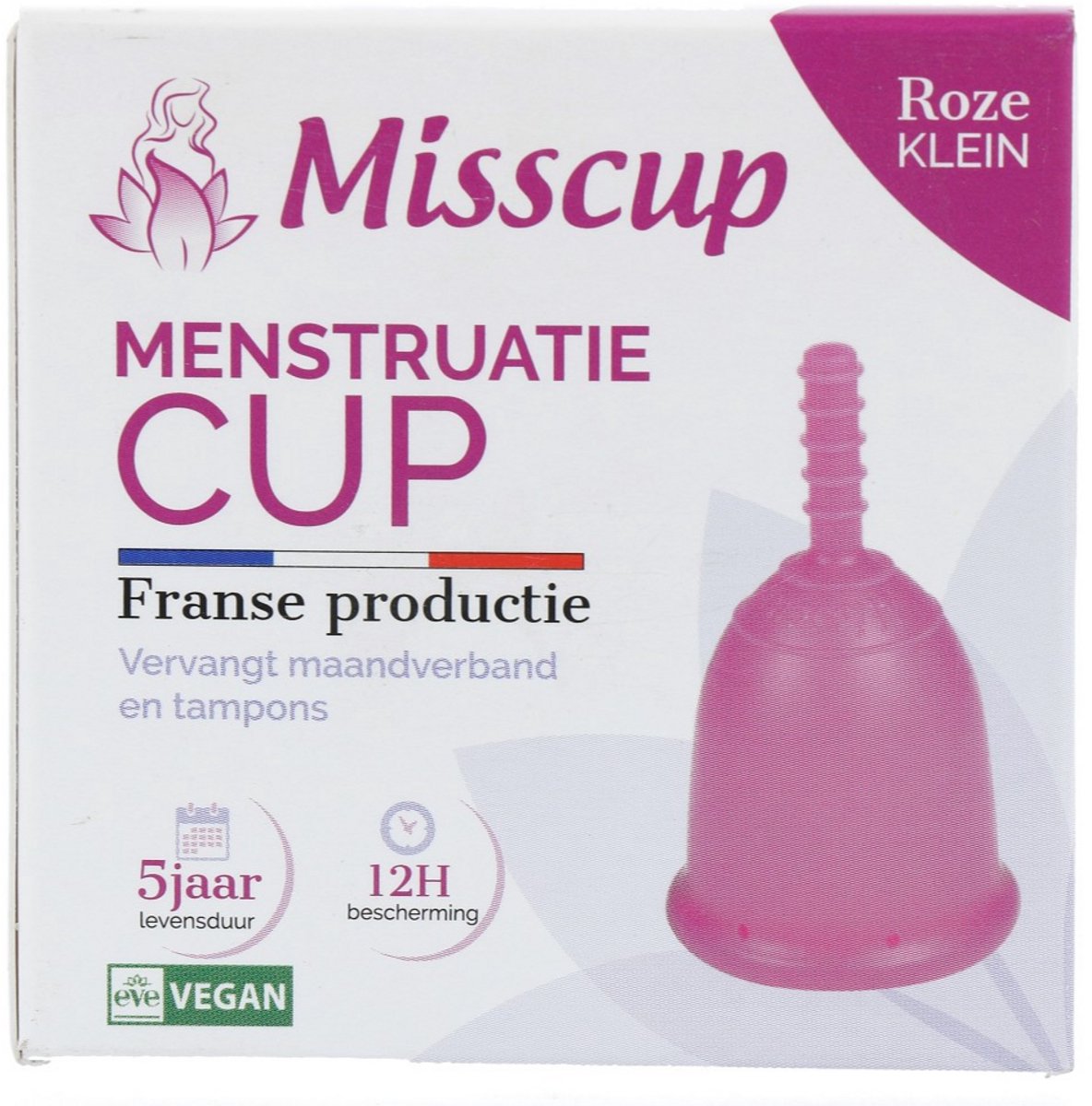 Eco Conseils Misscup Menstruatie Cup Klein Roze (1 stuk)